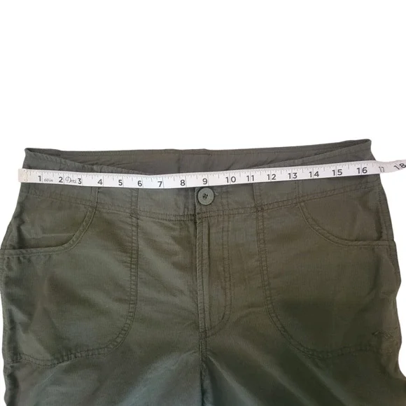 Kathmandu Cargo Olive Green Hiking Fishing Pants With Zip off Bottom Wmn's Sz 12 - Picture 3 of 9
